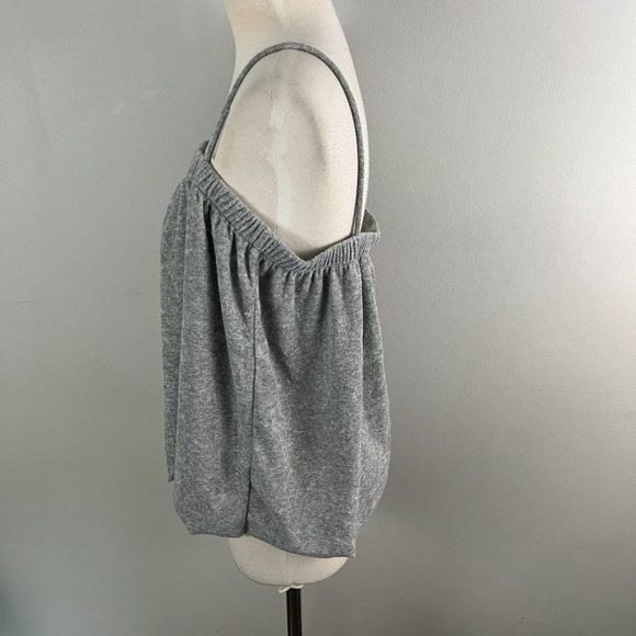 NWOT PROJECT SOCIAL T Grey Terry Cloth Tank Top (L) - Picture 4 of 8